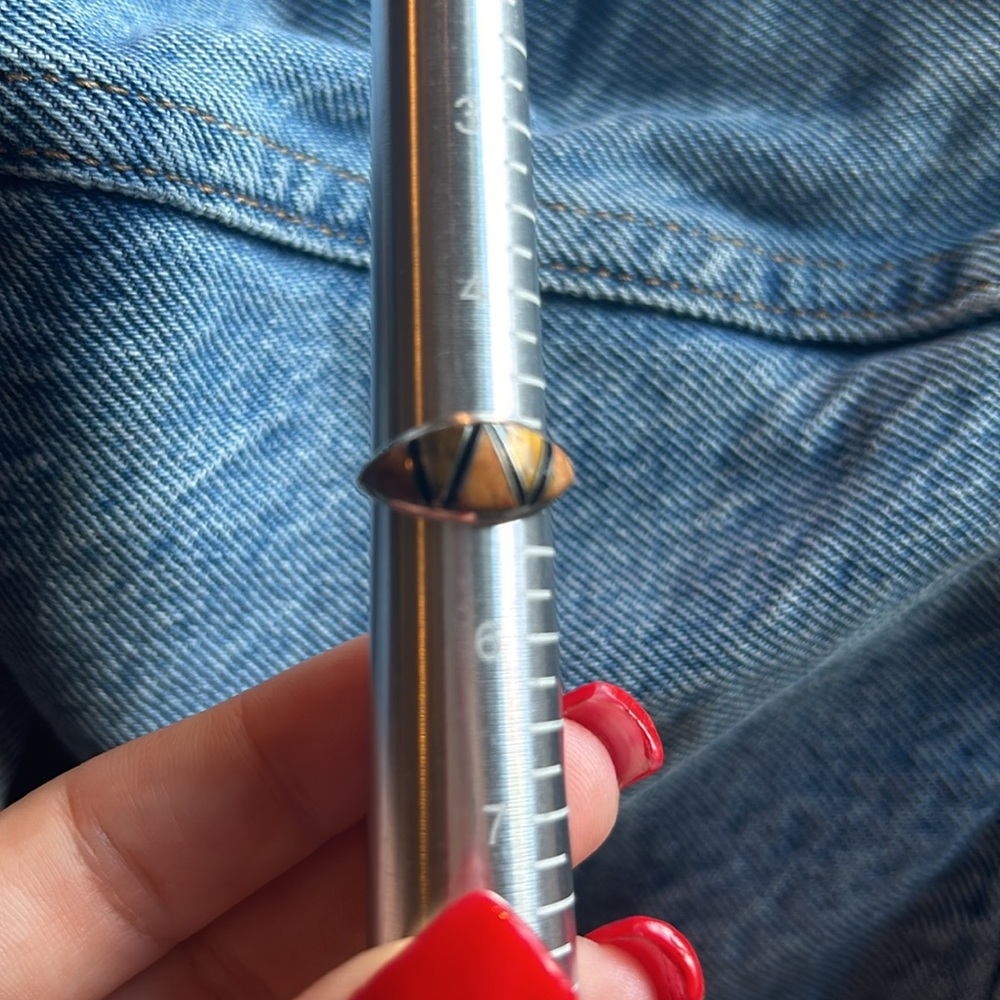 Native Style Inlay Ring - image 2